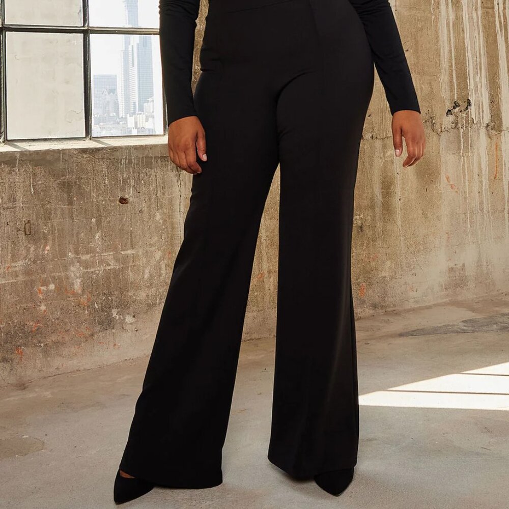 Fashion Nova Victoria High Waisted Dress Pants - Black - Picture 5 of 8